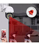 Вулична поворотна IP-камера відеоспостереження Wi-Fi Heckermann C19 + карта 16 ГБ, фото 4