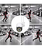 Вулична поворотна IP-камера відеоспостереження Wi-Fi Heckermann C19 + карта 16 ГБ, фото 5