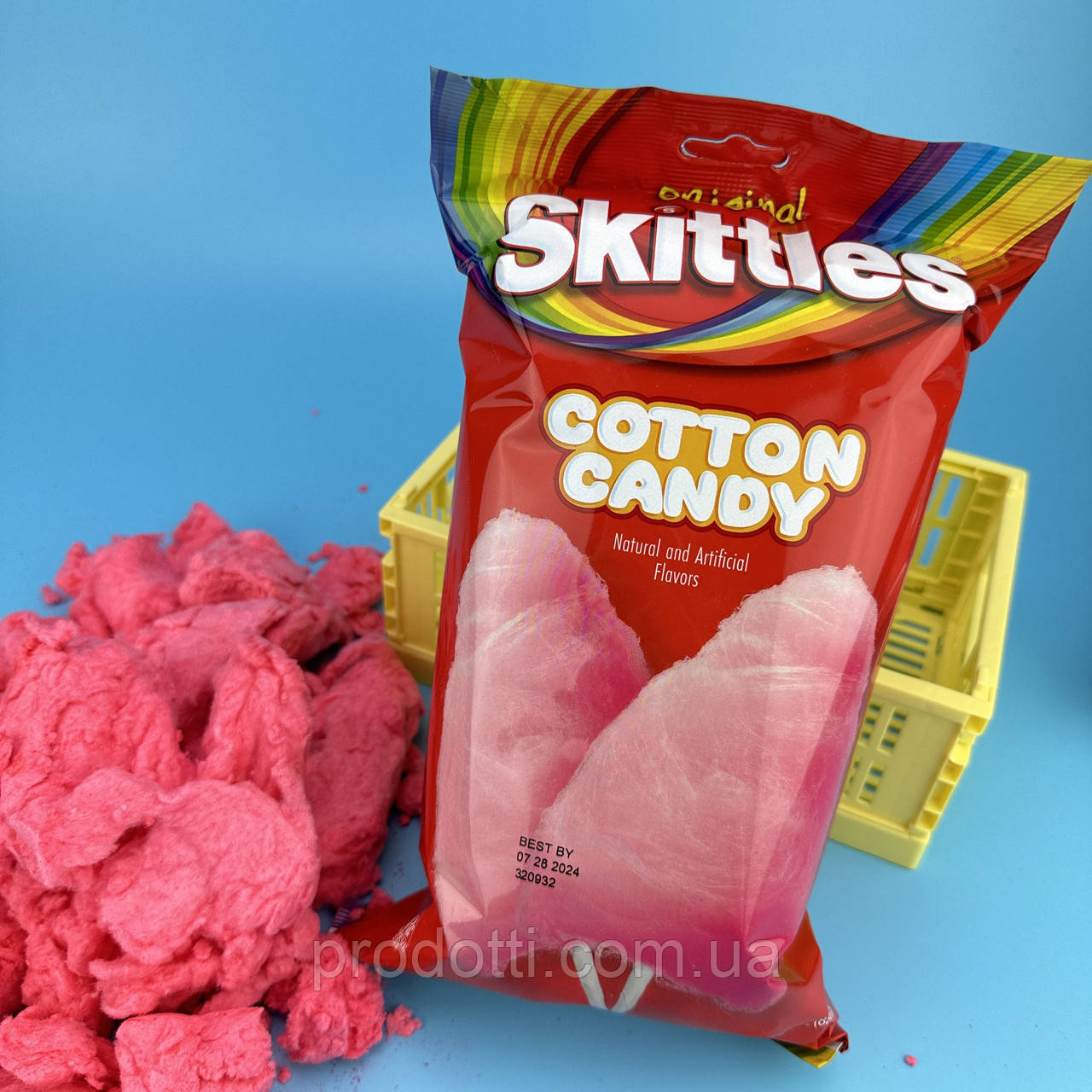 Цукрова вата Skittles Cotton Candy 88 г