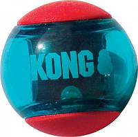 Игрушка мяч-пищалка для собак средних пород KONG Squeezz Action Ball М 3 шт 6.4 см Красный (035585464053)