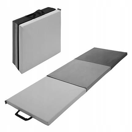 Мат гімнастичний складаний 4FIZJO 180 x 60 x 5 см 4FJ0571 Black/Grey Poland, фото 1
