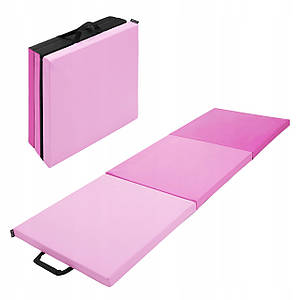 Мат гімнастичний складаний 4FIZJO 180 x 60 x 5 см 4FJ0572 Pink/Light Pink Poland