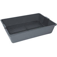 Туалет для котов с сеткой Savic Cat Tray 42х29,5х9,5 см Серый (5411388002237)