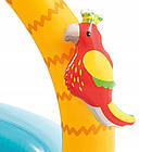 Дитячий надувний басейн Intex 58417 з м'яким дном 102 х 86 см на 45 л у вигляді Тропічного острова, фото 4