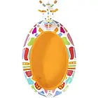 Дитячий овальний надувний басейн Bestway 53089 з фонтаном 266х157х127 см на 220 л Жирафа, фото 3