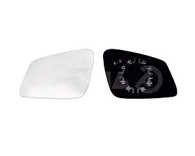 Вкладиш дзеркала BMW 5 (E60 / E61) 03-10 лівий обігрів асферический (FPS). FP1404M55