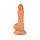 Тілесний реалістичний фалоімітатор, Ділдо на присосці з мошонкою(18.5 см), фото 2