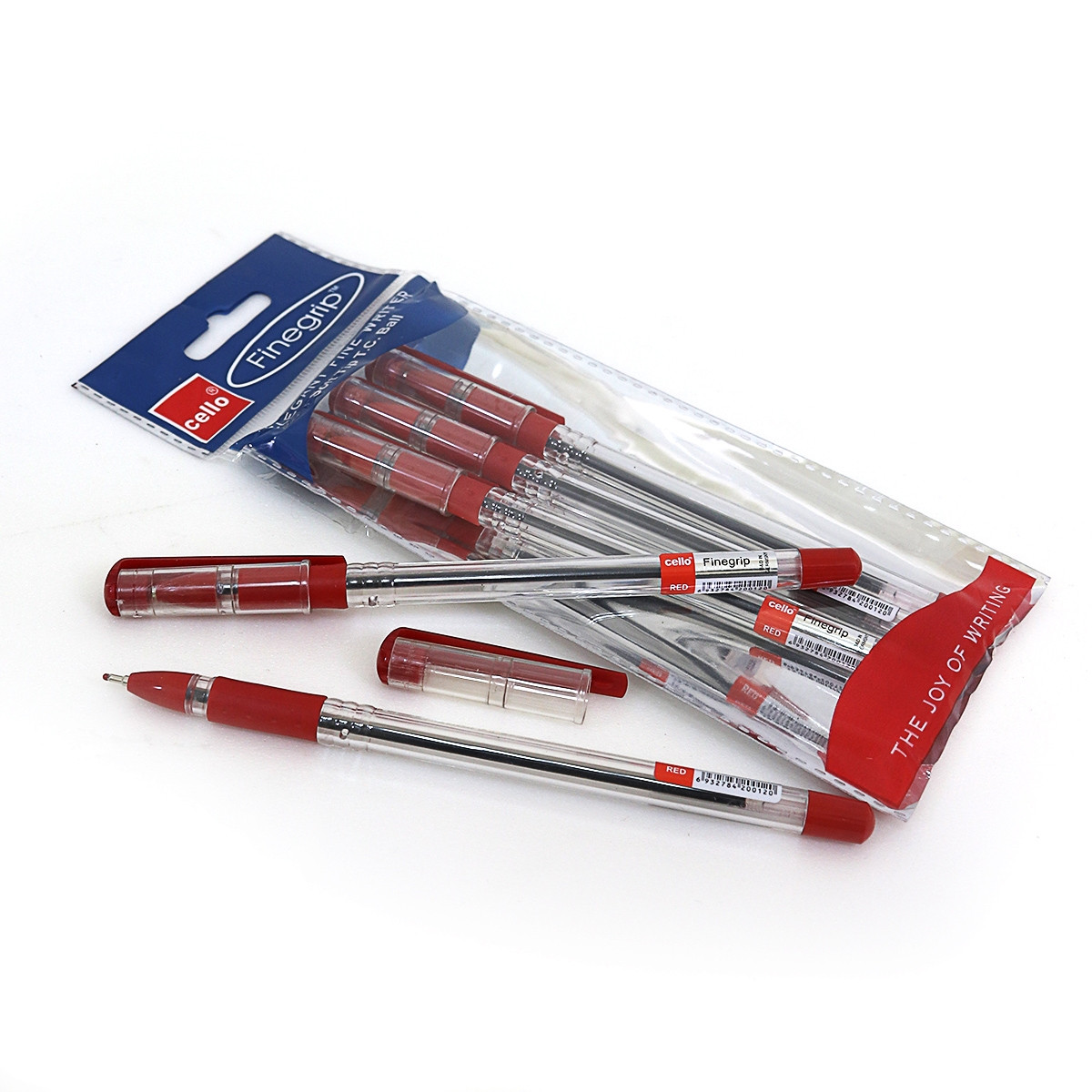 Ручка масляна "Cello Finegrip" червона, фото 1