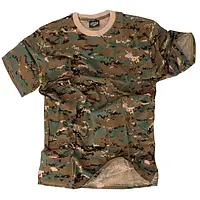 Футболка тактическая MIL-TEC камуфляж марпат Digital woodland (MARPAT)