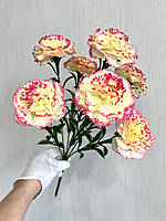 Букет штучних гвоздик. Гвоздика штучна (45 см, 7 гвоздиків), фото 6