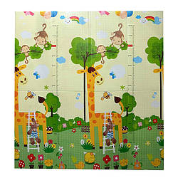 Дитячий килимок CUTYSTAR 180*160*1 см складаний двосторонній антиковзний Dream Animal/Giraffe 11677-67200