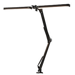 Настільна LED-лампа M-018D подвійна світлодіодна складана затискна з поворотним кронштейном 12150-67531