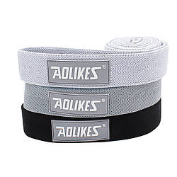 Набор резинок для фитнеса AOLIKES RB-3609 3шт Light gray+Gray+Black 12063-67047
