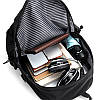 Рюкзак міський 3030 для ноутбука 16" з USB роз'ємом 20-35 л Black 11985-66659, фото 2