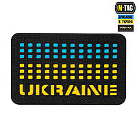 M-tac Люминесцентный Шеврон нашивка « Украина UKRAINE » черная для военных