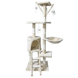 Кігтеточка-будиночок для кота Taotaopets 047706 Baige 140*54*30 см 6275-71498