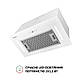 Кухонна витяжка Perfelli BIS 5684 WH 1000 LED, біле скло, потужна вбудована в шафу, з пультом ДУ, фото 2