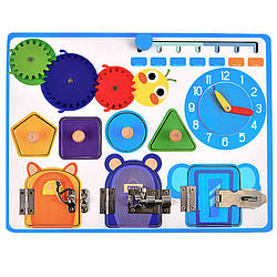 Дитяча розвивальна іграшка Бізіборд годинник шестерні 11919-66512
