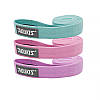 Набір гумок для фітнесу AOLIKES RB-3607 3 шт Green+Pink+Violet 12062-67045, фото 6