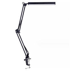 Настільна LED-лампа M-016 світлодіодна складана затискна з поворотним кронштейном Black 12149-67530