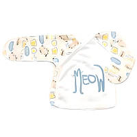 Сорочечка дитяча унісекс ТМ Модний карапуз - молочний + блакитний, 62 см (3 мiс.)