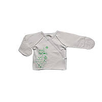 Сорочечка з довгим рукавом утеплена унісекс ТМ Модний карапуз - сірий, 56 см (1 мiс.)