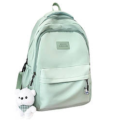 Рюкзак подростковый 633227 с брелком 20-35L Green 11999-66934