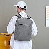 Рюкзак міський 2023 для ноутбука 14" з USB роз'ємом Dark Gray 11984-66657, фото 5
