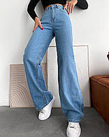 Жіночі брюки штани джинси Палаццо 1/33/0067 широкі кльош труби (25,26,28,30,32 розміри) Туреччина