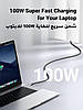 Кабель зарядный Ugreen Type-C 5А 100W Fast Charging Cable PD3.0 SCP BC1.2 5A 3 м Black (US555), фото 4
