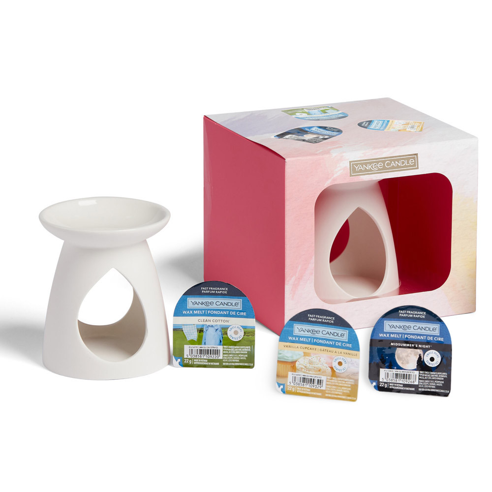 Подарунковий набір "Art In The Park" Yankee Candle (аромалампа + 3 воски), фото 1