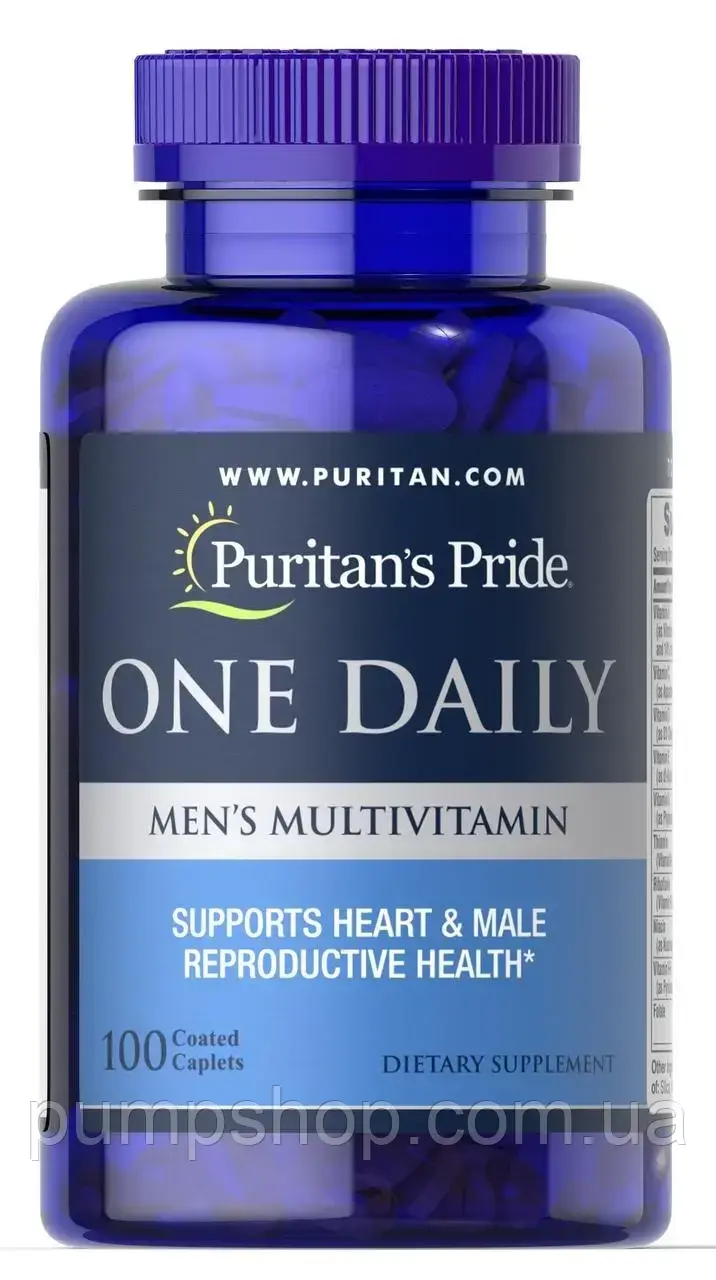 Вітаміни для чоловіків Puritan's Pride One Daily men's Multivitamin 100 таб.