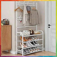 Универсальная вешалка для одежды New simple floor clothes rack size 60X29.5X151 см БЕЛАЯ