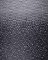 Ткань сатин крупные ромбы геометрия темно-серый maсosateen 228 см для постельного белья