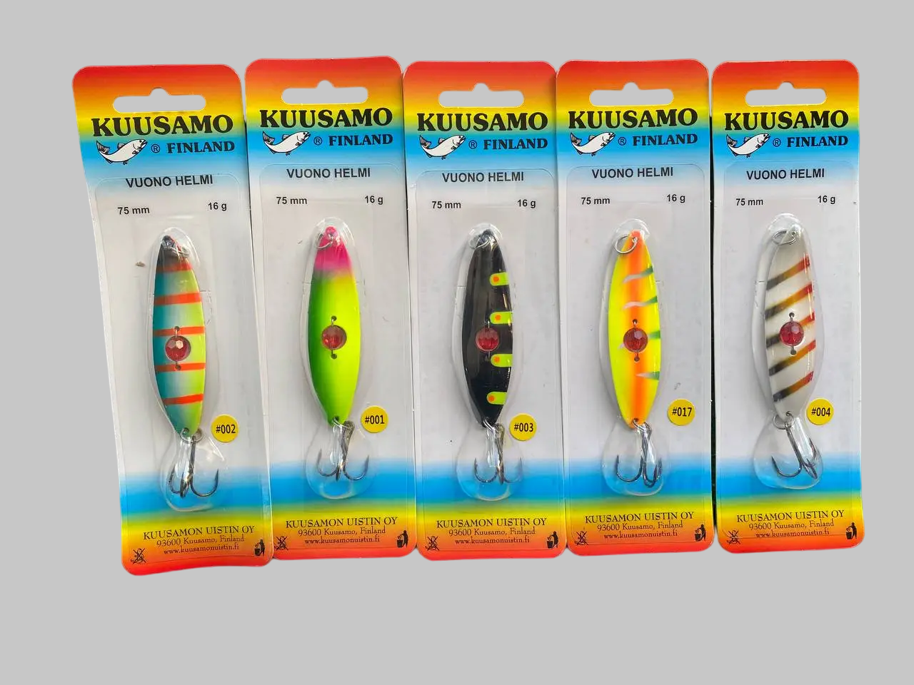 Блешня коливалка Columbia ( Kuusamo ) Vuono Helma 75mm 16g Набір 5шт