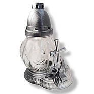 Лампада свічка прозорі круглі з хрестом 36 години, фото 2