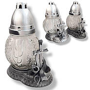 Лампада свічка прозорі круглі з хрестом 36 години, фото 5