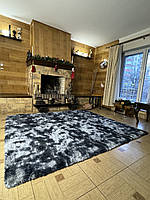 Килимок великий ворсистий Травка 200х230/приліжковий килимок з довгим ворсом