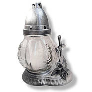 Лампада свічка прозорі круглі з хрестом 36 години, фото 4