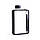 Плоска прозора пляшка з тритану, яка не б'ється при падінні і не виділяє шкідливі BPA. Об'єм:  380 мл., фото 2
