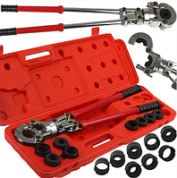 Прес-кліщі для металопластикових труб MAR-POL M55911: 8 насадок