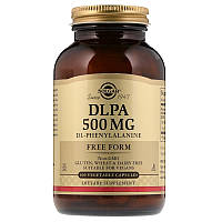 DL-Фенилаланин DLPA Solgar свободная форма 500 мг 100 вегетарианских капсул