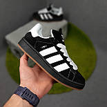 Жіночі кросівки Adidas Campus Korn 00s весна-осінь замшеві демісезонні. Живе фото. Адідас кампус, фото 4