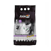 Наполнитель для кошачьего туалета AnimAll Бентонитовый комкующий с ароматом лаванды 4.2 кг (5 л) Белый