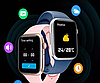 Смарт-годинник Smart Watch Bluetooth для Apple і Android синій розумний годинник, фітнес трекер, фото 9