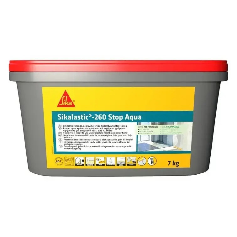 Sikalastic-260 Stop Aqua Рідке Гідроізоляційне Покриття 7кг
