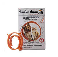 Ошейник противопаразитарный для кошек и собак AnimAll VetLine 69635 35 см Оранжевый (4820150202880)