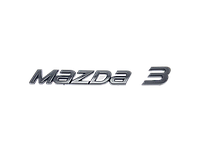 Эмблема надпись багажника Mazda 3 чёрная