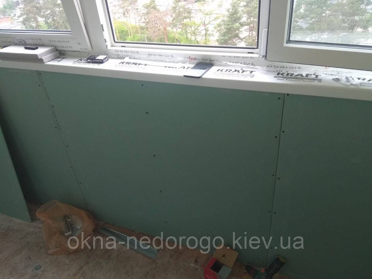 Обшивка балконів гіпсокартоном – внутрішнє облаштування