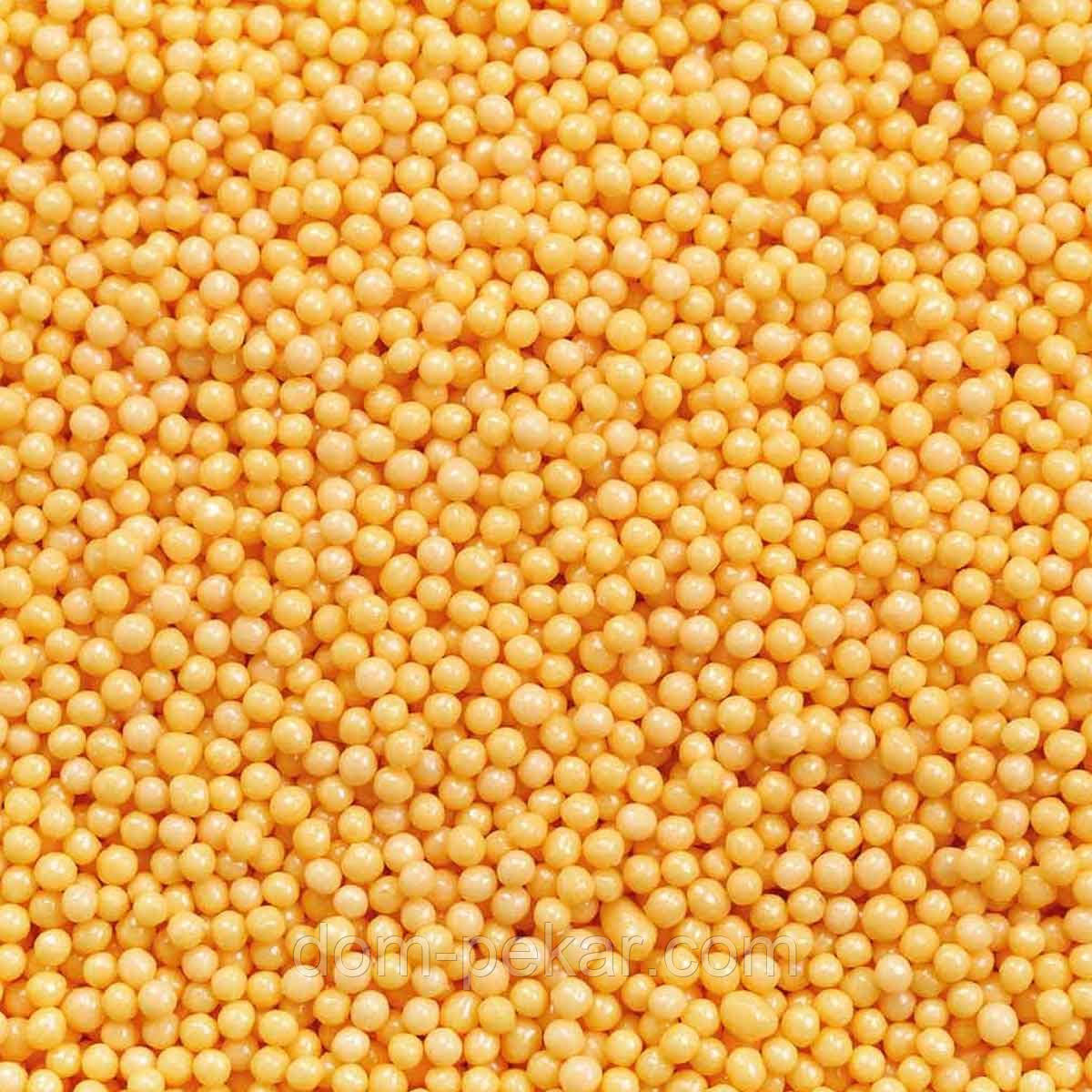 Рисовые шарики глазированные Золотые (желтые) (100 гр.) - фото 1 - id-p386734696
